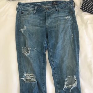 AG mid-rise ankle jeans